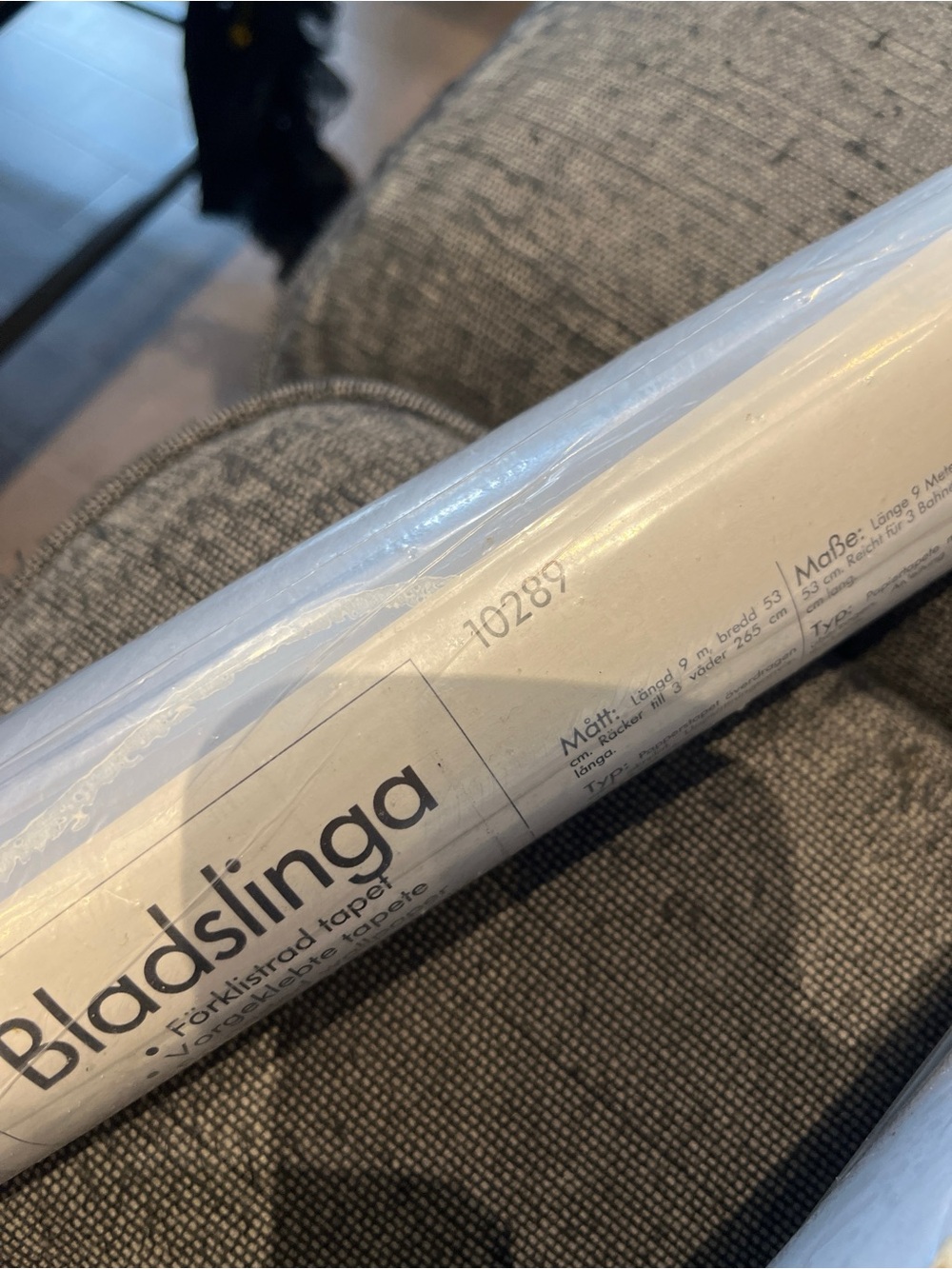Vintage IKEA Bladslinga Blue Wallpaper 3 Rolls Discontinued Rare - Picture 6 of 15